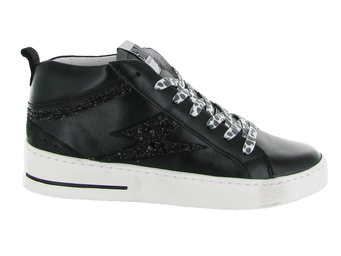 baskets et sneakers - Montante - femme - Cuir - Noir - Semerdjian6714001_2