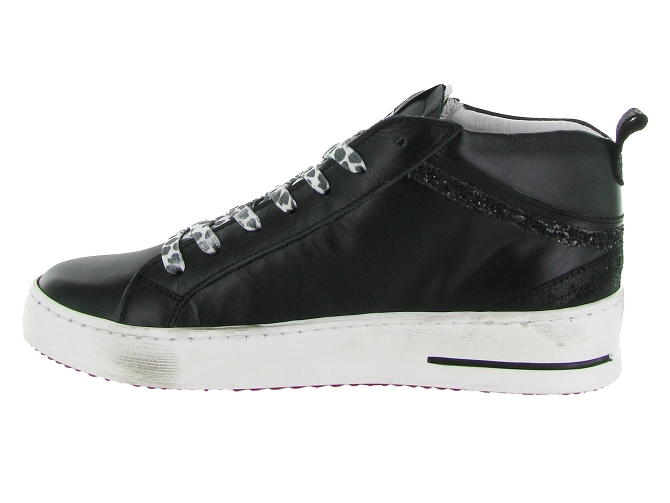 baskets et sneakers - Montante - femme - Cuir - Noir - Semerdjian6714001_4