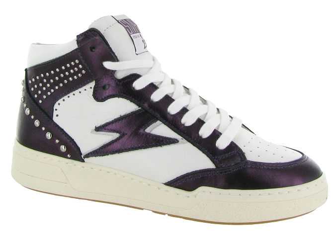 baskets et sneakers - Tendance - femme - Cuir - Violet - Semerdjian