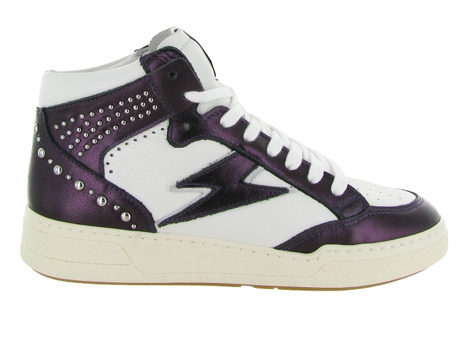 baskets et sneakers - Tendance - femme - Cuir - Violet - Semerdjian6714201_2