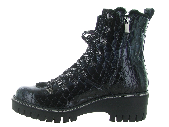 apres ski bottes fourrees - Botte de neige - femme - Cuir Vernis - Noir - New italia shoes6715001_4