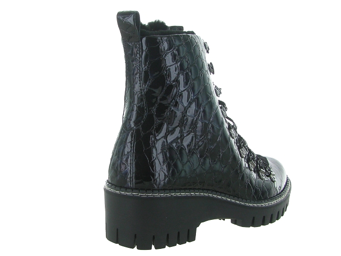 apres ski bottes fourrees - Botte de neige - femme - Cuir Vernis - Noir - New italia shoes6715001_5