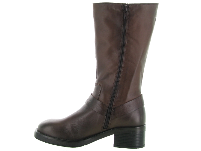 bottes - Cavalières - femme - Cuir - Marron - Creator6715801_4