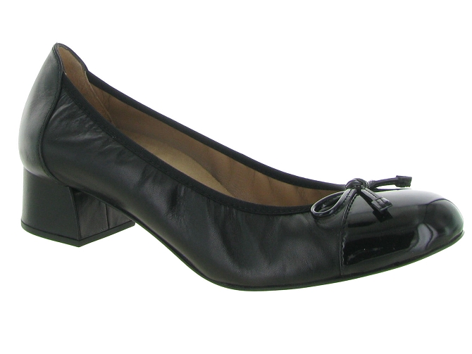 ballerines - Ballerine plate - femme - Cuir - Noir - Unisa