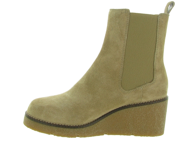 bottines et boots - Chelsea - femme - Cuir - Beige - Unisa6717401_4