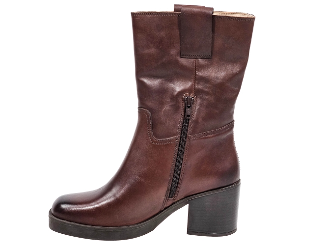 bottines et boots - Casual - femme - Cuir - Marron - Unisa6717601_4