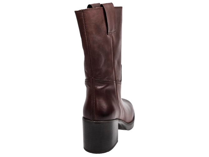 bottines et boots - Casual - femme - Cuir - Marron - Unisa6717601_5