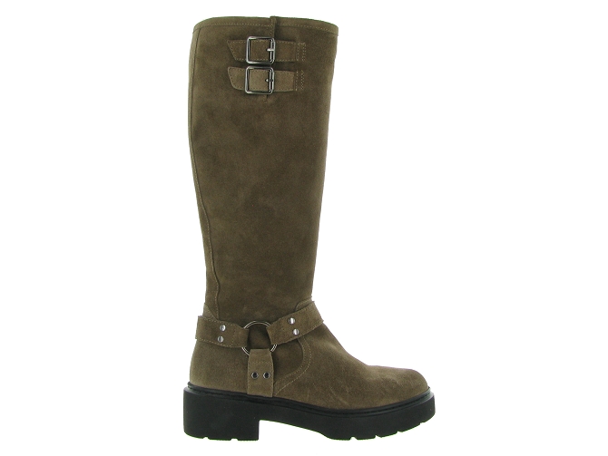 bottes - Cavalières - femme - Cuir - Beige - Unisa6717702_2