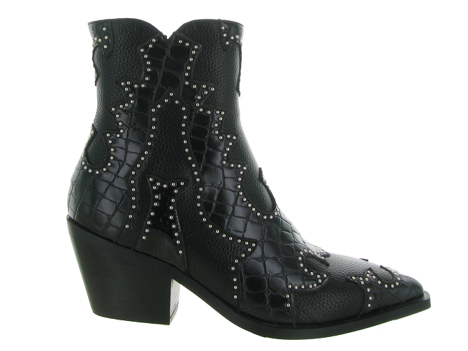 bottines et boots - Santiag - femme - Synthétique - Noir - Noa harmon6718501_2