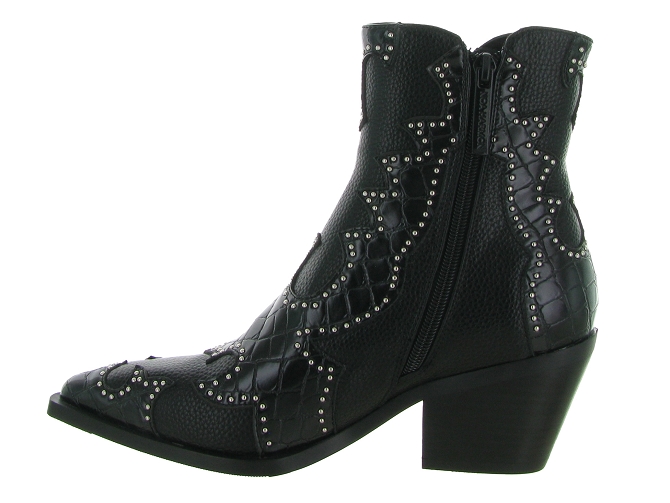 bottines et boots - Santiag - femme - Synthétique - Noir - Noa harmon6718501_4