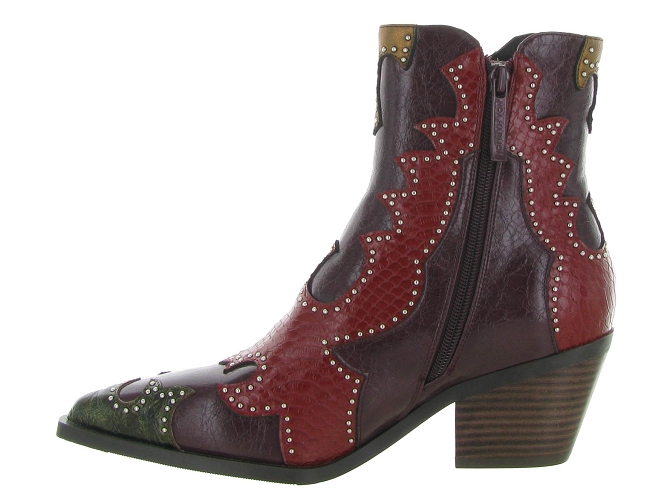 bottines et boots - Santiag - femme - Synthétique - Bordeaux - Noa harmon6718502_4