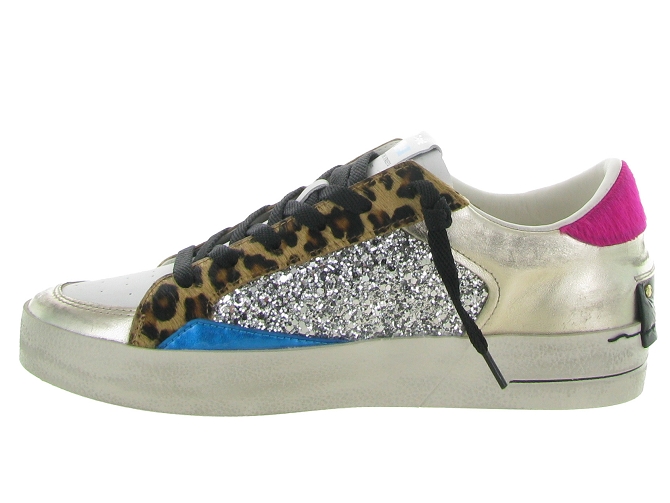 baskets et sneakers - Tendance - femme - Cuir - Multicolor - Crime london6720201_4