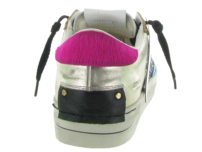 baskets et sneakers - Tendance - femme - Cuir - Multicolor - Crime london6720201_5