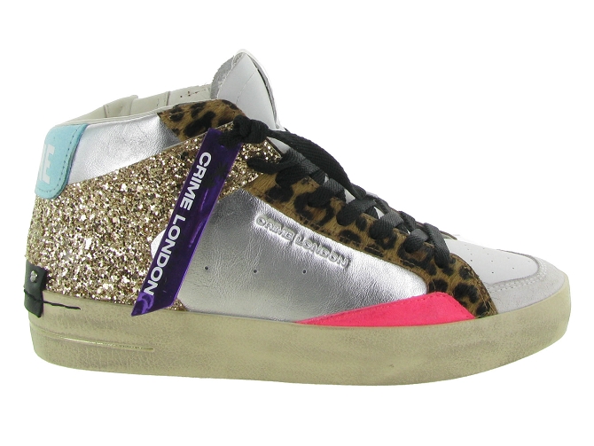 baskets et sneakers - Montante - femme - Cuir - Glitter - Paillettes - Crime london6720301_2