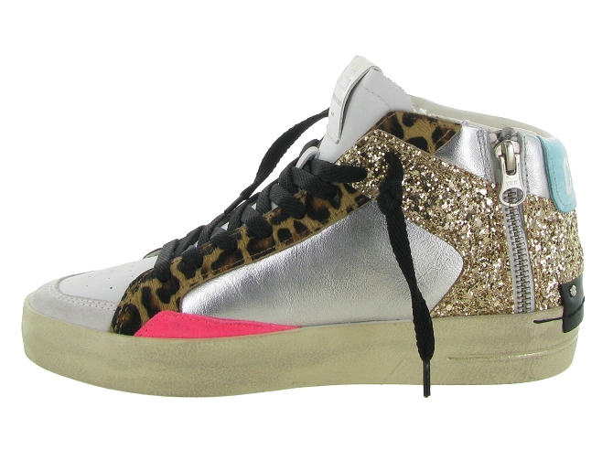 baskets et sneakers - Montante - femme - Cuir - Glitter - Paillettes - Crime london6720301_4