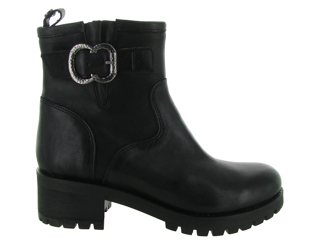 bottines et boots - Motardes & Rock and roll - femme - Cuir - Noir - Minka design6720401_2