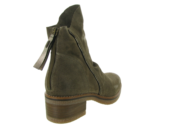 bottines et boots - Casual - femme - Nubuck - Kaki - Minka design6721201_5