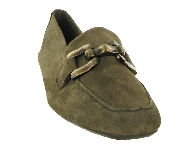 mocassins - Elégant - femme - Cuir - Taupe - Reqins6721901_3