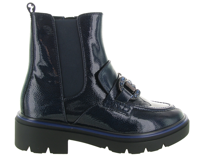 bottines et boots - Chelsea - femme - Cuir - Bleu - Regarde le ciel...6723601_2