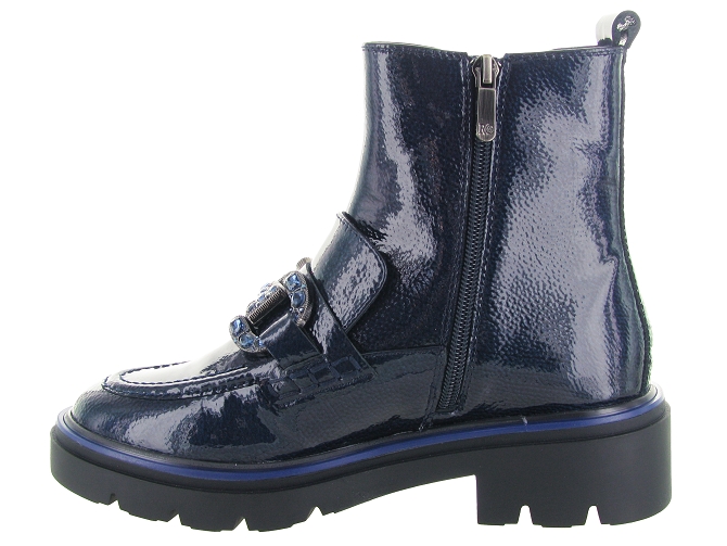 bottines et boots - Chelsea - femme - Cuir - Bleu - Regarde le ciel...6723601_4