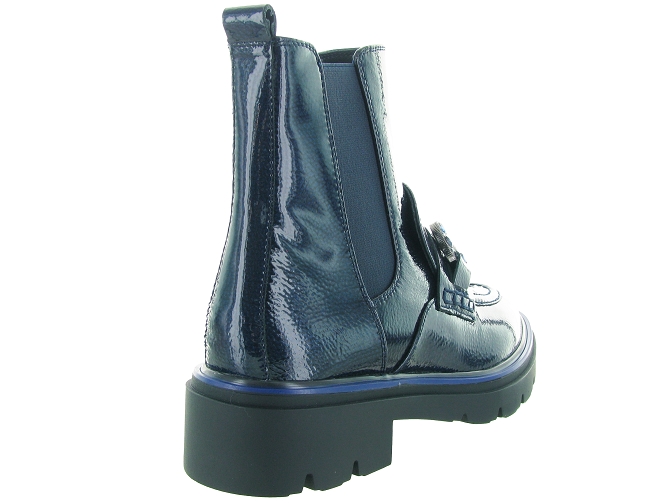 bottines et boots - Chelsea - femme - Cuir - Bleu - Regarde le ciel...6723601_5