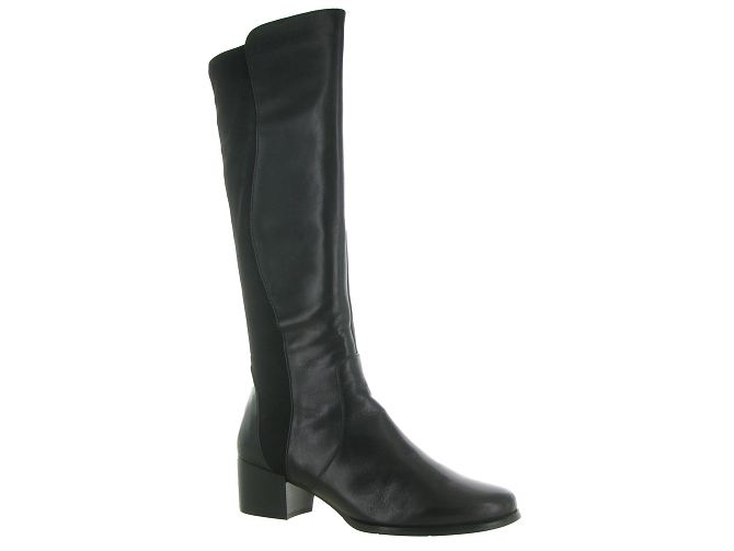 bottes - Casual - femme - Cuir - Noir - Regarde le ciel...