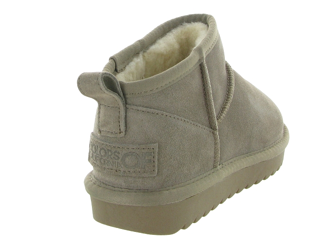 apres ski bottes fourrees - Bottine chaude - femme - Nubuck - Beige - Colors of california6724104_5