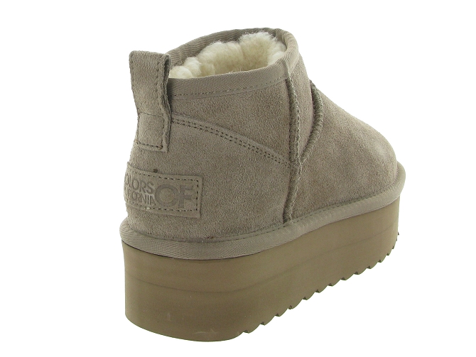 apres ski bottes fourrees - Bottine chaude - femme - Nubuck - Beige - Colors of california6724203_5