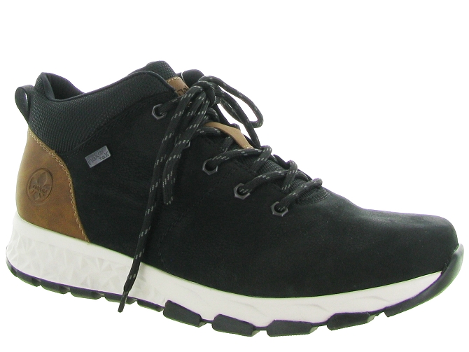 baskets et sneakers - Montante - homme - Nubuck - Noir - Rieker