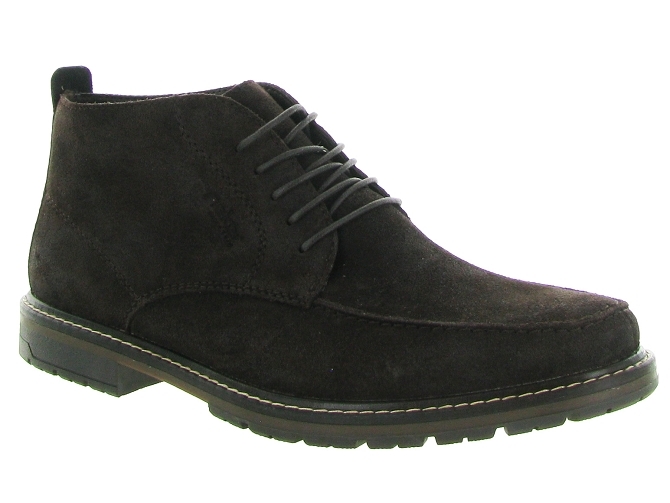 chaussures a lacets - Confort et décontracté - homme - Nubuck - Marron - Rieker