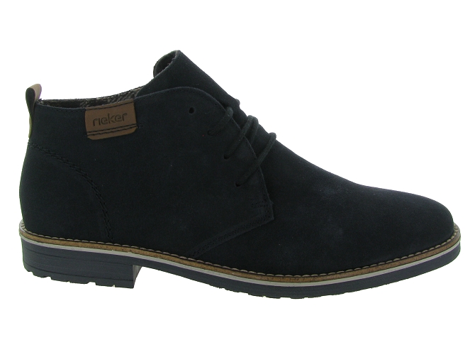 chaussures a lacets - Confort et décontracté - homme - Nubuck - Bleu - Rieker6725601_2