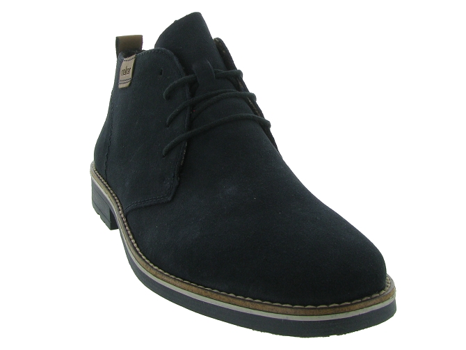 chaussures a lacets - Confort et décontracté - homme - Nubuck - Bleu - Rieker6725601_3