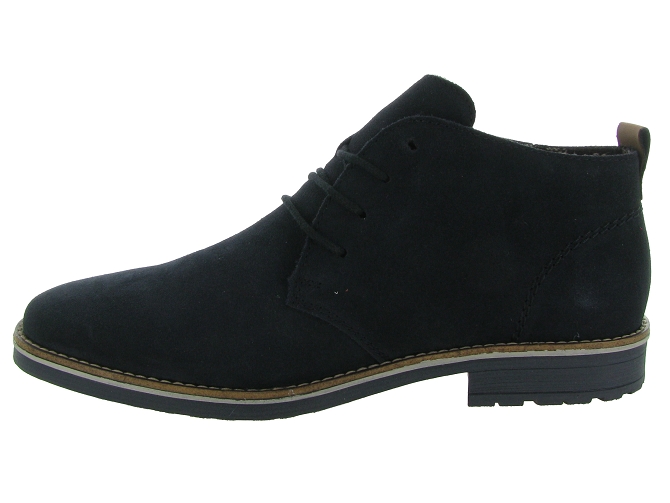 chaussures a lacets - Confort et décontracté - homme - Nubuck - Bleu - Rieker6725601_4