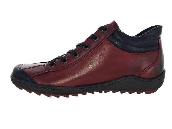 baskets et sneakers - Confort - femme - Cuir - Rouge - Remonte6726101_4