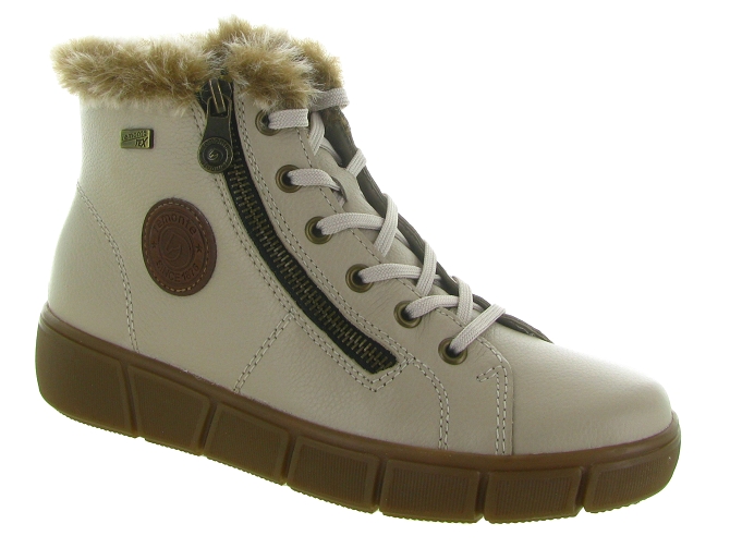 apres ski bottes fourrees - Botte de neige - femme - Cuir - Beige - Remonte