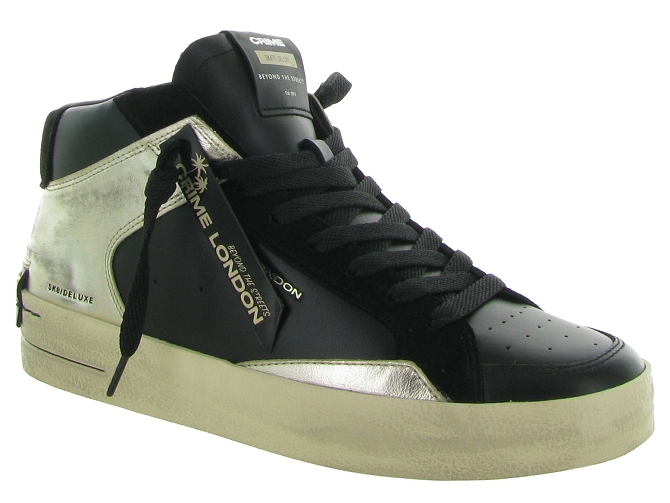 Crime london baskets et sneakers 28152 sk8 deluxe mid noir