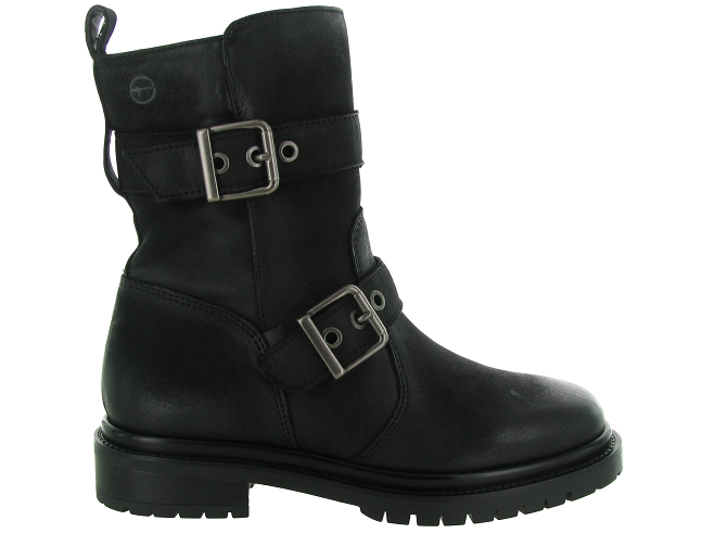 bottines et boots - Motardes & Rock and roll - femme - Cuir - Noir - Tamaris6727901_2