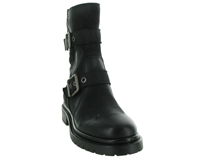 bottines et boots - Motardes & Rock and roll - femme - Cuir - Noir - Tamaris6727901_3