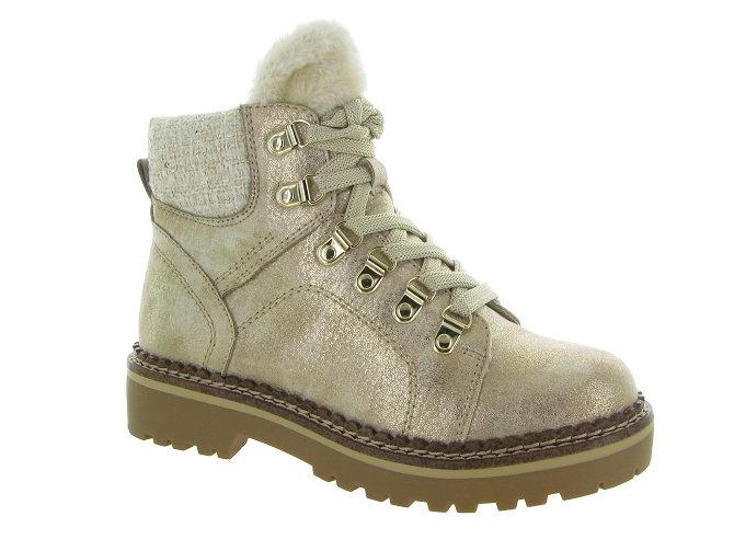 apres ski bottes fourrees - Bottine chaude - femme - Synthétique - Beige - Tamaris