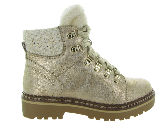 apres ski bottes fourrees - Bottine chaude - femme - Synthétique - Beige - Tamaris6728402_2