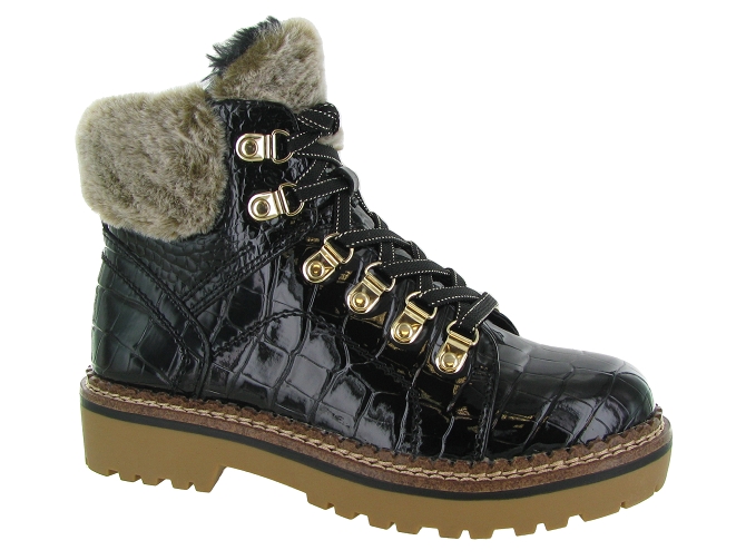 apres ski bottes fourrees - Bottine chaude - femme - Synthétique - Noir - Tamaris