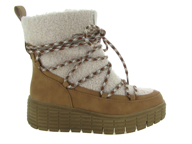 apres ski bottes fourrees - Bottine chaude - femme - Synthétique - Chestnut - Tamaris6728601_2