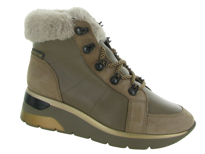 apres ski bottes fourrees - Botte de neige - femme - Cuir - Beige - Mephisto