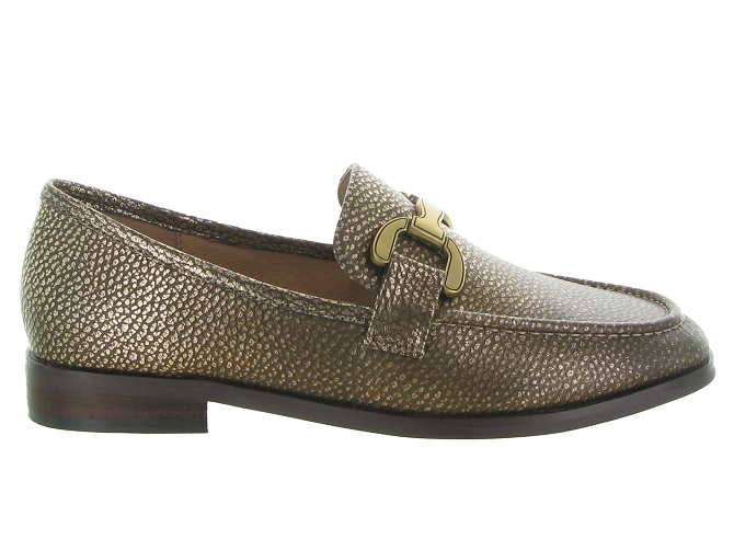 mocassins - Elégant - femme - Cuir laminé - Bronze - Bibi lou6730601_2