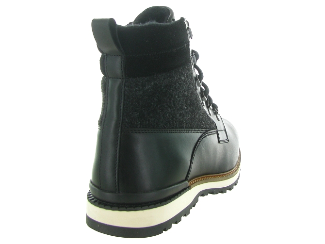 apres ski bottes fourrees - Bottine chaude - homme - Cuir - Noir - La thuile6730901_5