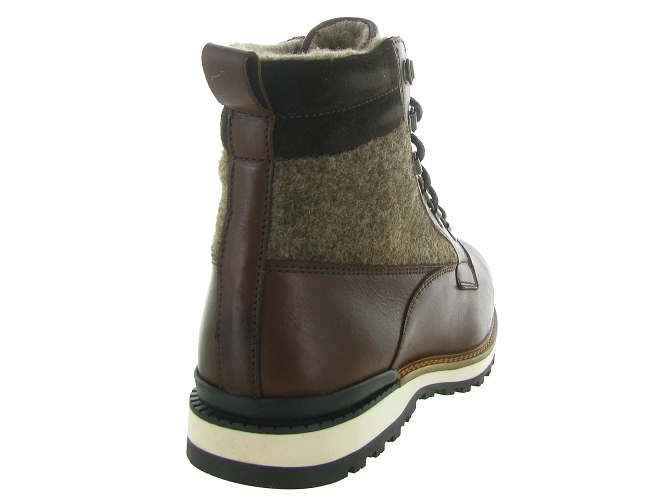 apres ski bottes fourrees - Bottine chaude - homme - Cuir - Marron - La thuile6730902_5