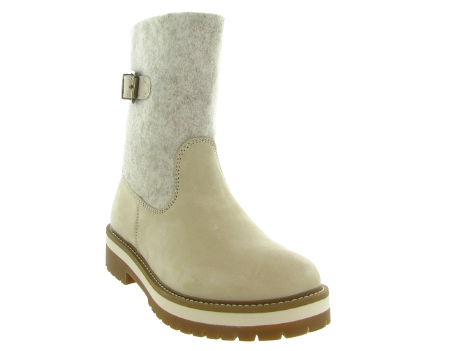 apres ski bottes fourrees - Chaussure neige - femme - Nubuck - Beige - La thuile6731101_3