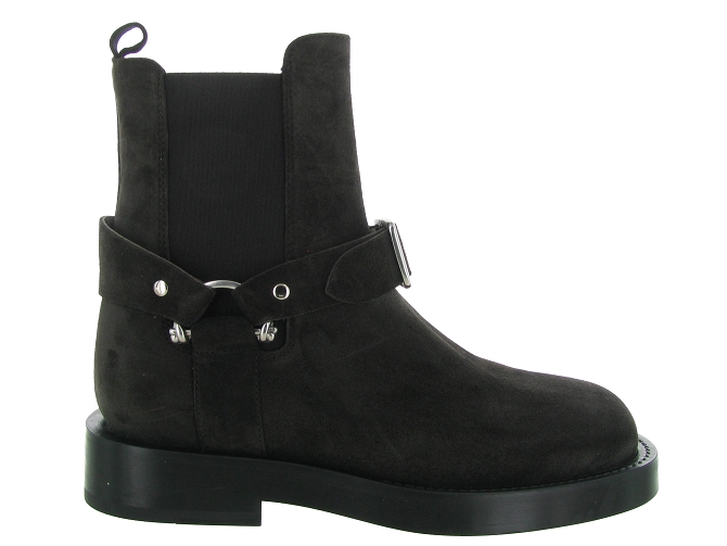 bottines et boots - Motardes & Rock and roll - femme - Nubuck - Marron - Alpe6732501_2