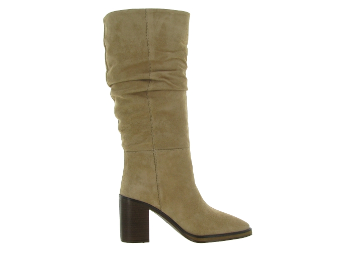 bottes - Santiag - femme - Nubuck - Beige - Alpe6732601_2