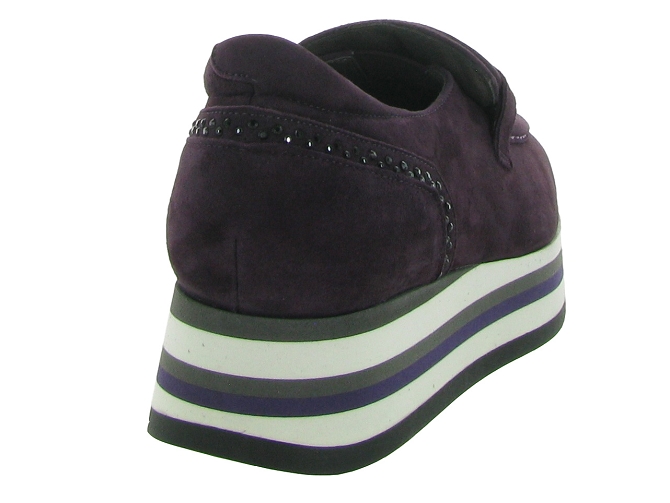 mocassins - Compensé - femme - Nubuck - Violet - Softwaves6732901_5